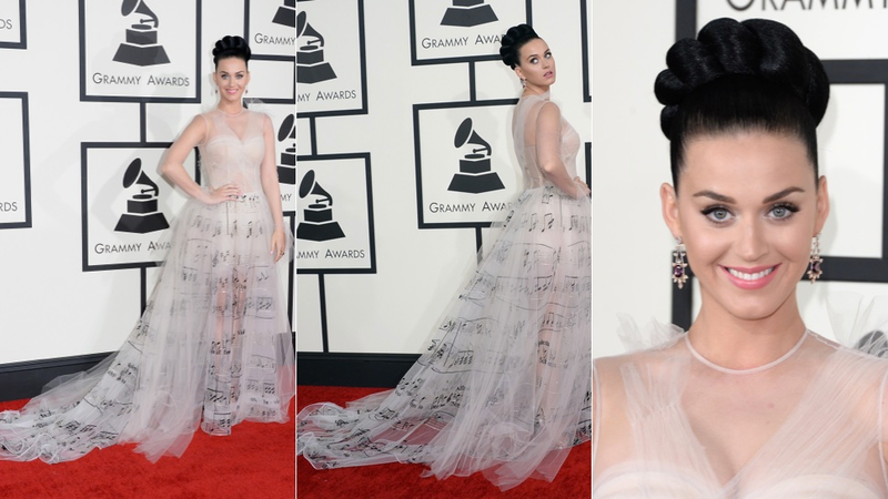 Illustration for article titled Sheers, Sparkles and Slinky Gowns at the Grammys Red Carpet